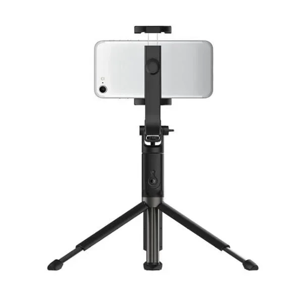 Celly Palo Selfie Trípode con Control Remoto Bluetooth, CLICKPLUSPODBK Click Pluspod Extensible con Rotación 360 ° para Smartphones y Cámaras Universal, Negro