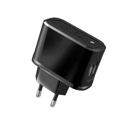 Celly TCUSB22 cargador de dispositivo móvil Universal Negro Corriente alterna Interior