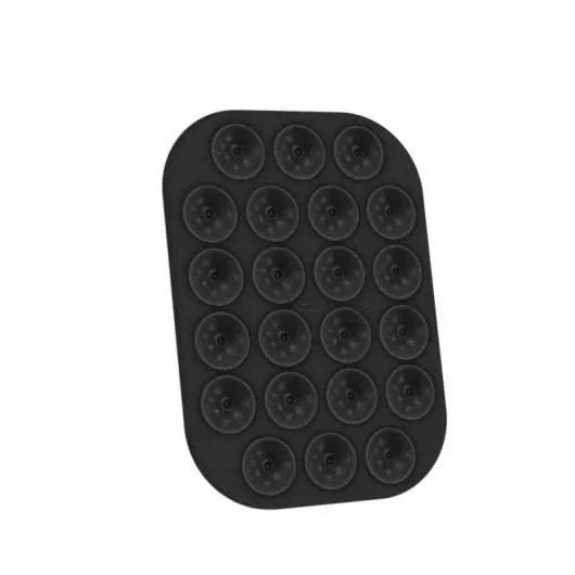 Celly, Ventosa rectangular para teléfono con 22 ventosas de silicona, soporte para teléfono móvil, versátil, color morado, 9 x 6 cm