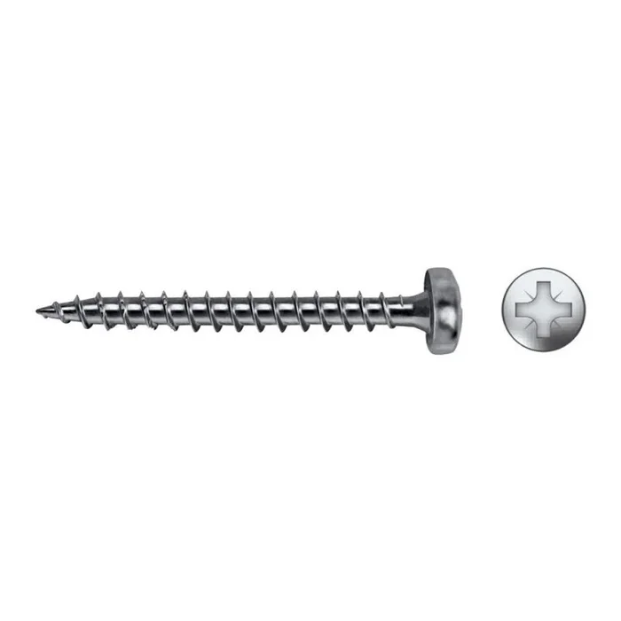 Celo 93517Vloxb – Tornillo para Madera Velox B Rosca Completa Cabeza Alomada Impronta Pz Diámetro 3,5X17 Mm, Cincado, 1000 Unidades