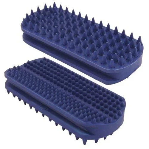 Cepillo de goma especial para Caras y Rabos, para perros de pelo corto, tamaño 12 x 5 cm