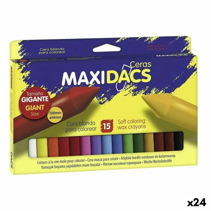 Ceras de colores alpino maxidacs multicolor (24 unidades)