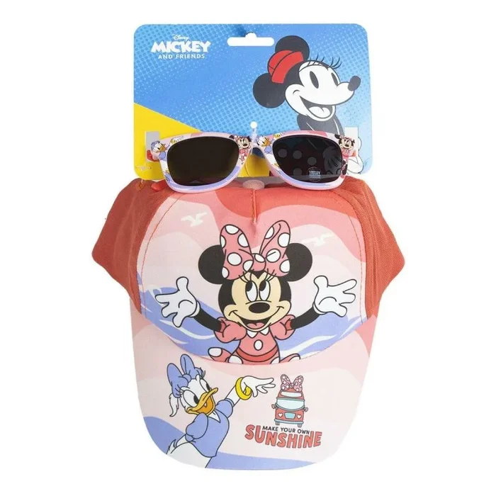 CERDÁ LIFE’S LITTLE MOMENTS Set Sol Gafas y Gorra Minnie, Rojo, Talla Única Unisex niños