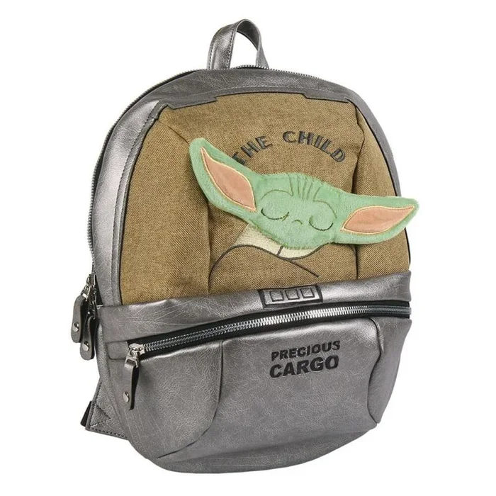 Cerdá Mini Casual Precious Cargo, Mochila Yoda Child The Mandalorian Star Wars 35cm Niños, Multicolor, 35