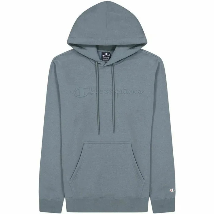 Champion American Classics-Big Logo Sudadera con Capucha, Hombre, Gris (Peltre), S