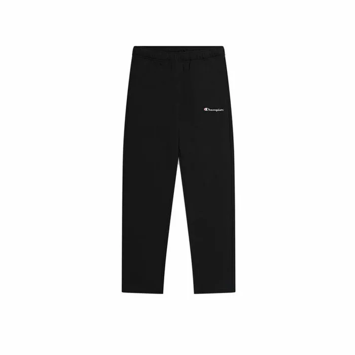Champion Legacy Icons-Powerblend Terry Small Script Logo Straight Hem Pantalones Deportivos, Negro, S para Hombre