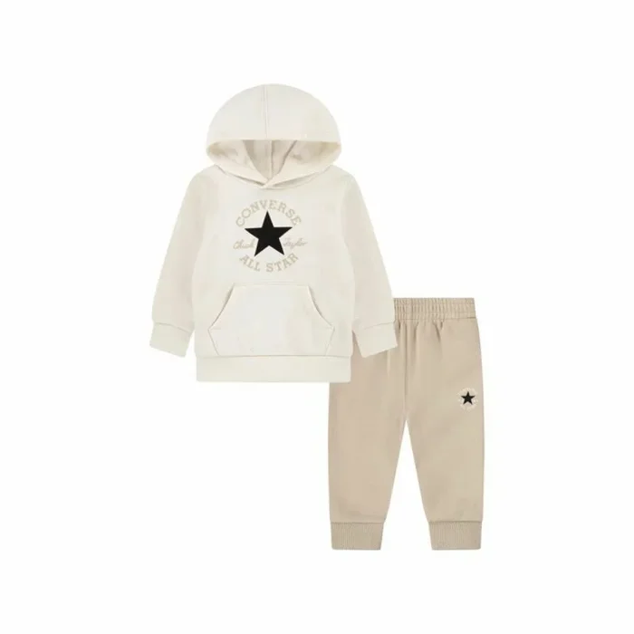 Chándal infantil converse dissected ctp flc beige 2 piezas 2 años