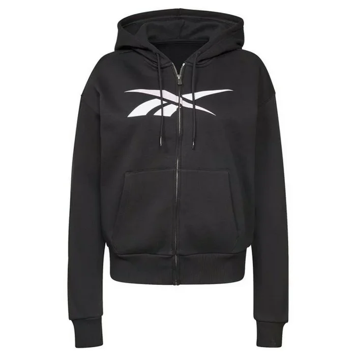 Chaqueta Deportiva para Mujer Reebok Training Essentials Vector Full-Zip Negro M