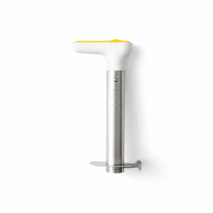 Chef’n – Cortador para Piña, Descorazonador para Cortar Piña Fresca en Rodajas o Trozos, Acero Inoxidable, 11 x 6,5 x 22 cm