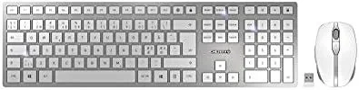 CHERRY DW 9100 SLIM teclado Ratón incluido RF Wireless + Bluetooth Nórdico Plata