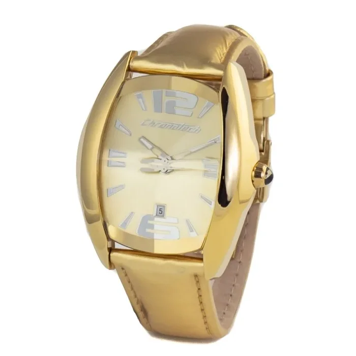Chronotech Reloj Analógico para Unisex Adultos de Cuarzo con Correa en Cuero CT7814M-02