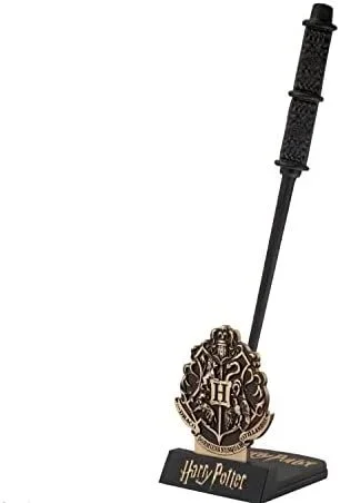 Cinereplicas Harry Potter – Pluma varita mágica Severus Snape con soporte y lenticular marcapáginas – Licencia Oficial