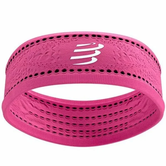 Cinta deportiva para la cabeza compressport thin on/off rosa fucsia