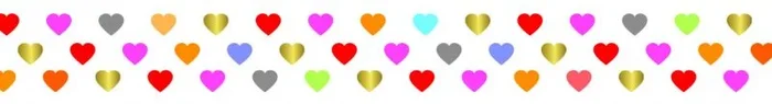 Cinta funtape masking tape deco corazones colores oro