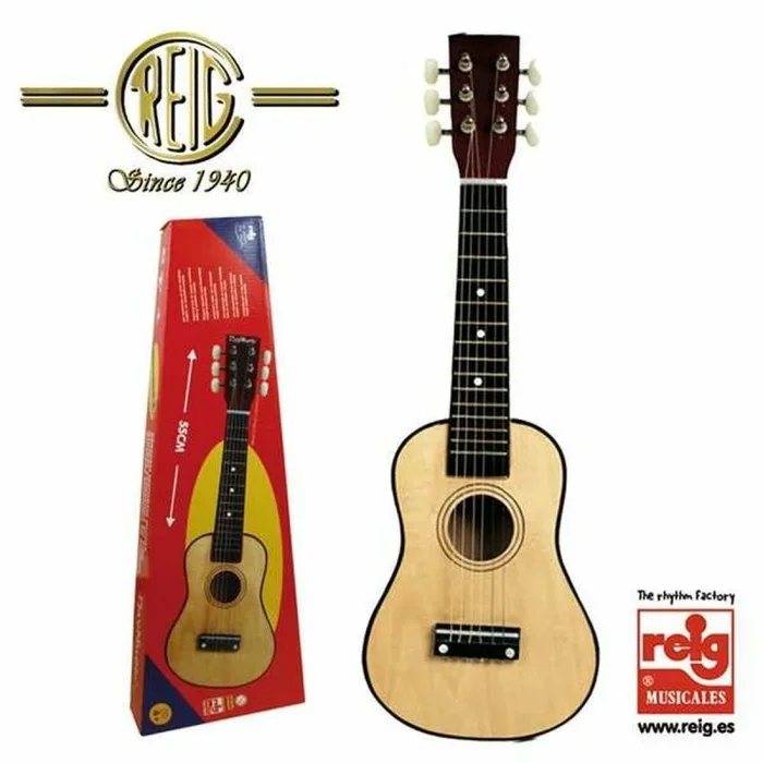 Claudio Reig- Guitarra de Madera, Color Clara, 55 cm (7060)