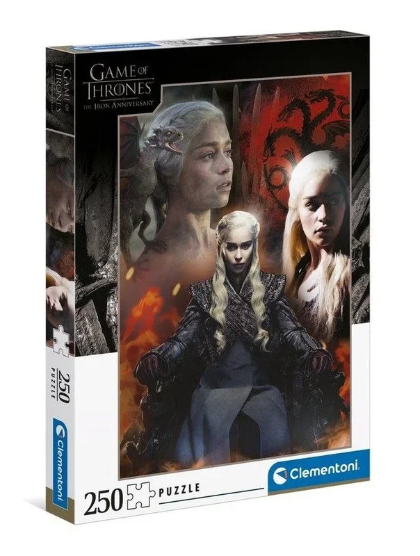 Clementoni – Puzzle 250 piezas Juego de Tronos, Puzzle adulto personajes Game of Thrones (29057)