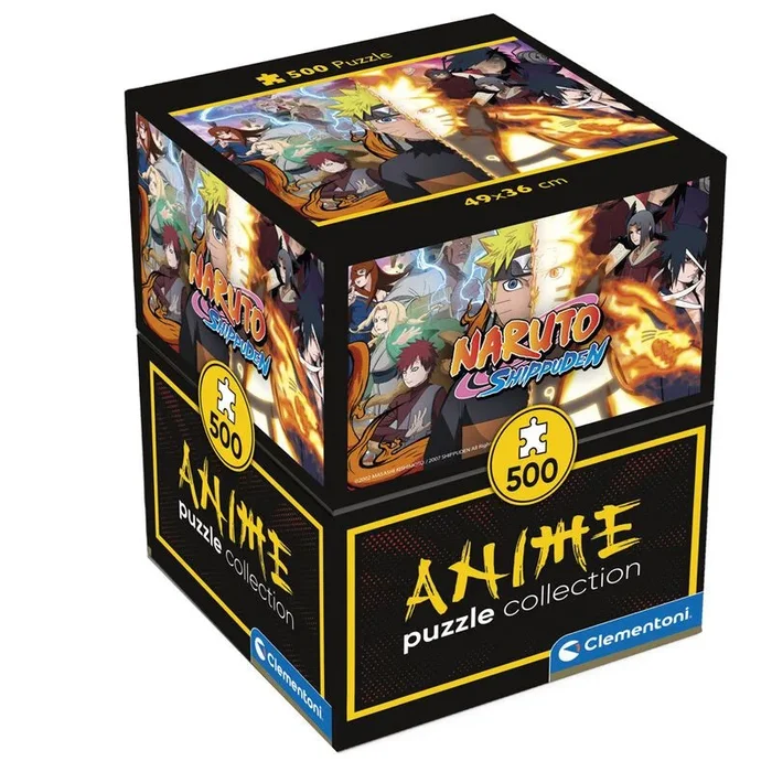 Clementoni Naruto Anime-Puzzle De 500 Piezas, Rompecabezas Adultos, Entretenimento, 35516, Multicolor