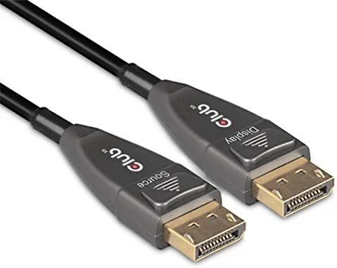 Club 3D Cable óptico activo DisplayPort™ 1.4 HDR unidireccional 4K120Hz 8K60Hz (20 m)