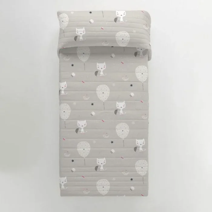 Colcha Haciendo el Indio Cats and Ballons Cama de 90 (180 x 260 cm)