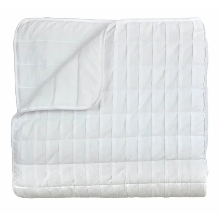 Colcha pierre cardin ondas blanco cama de 90 (2 piezas)