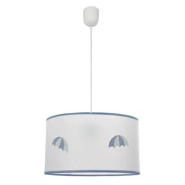 Colgante lluvia 1xe27 celeste regx30d