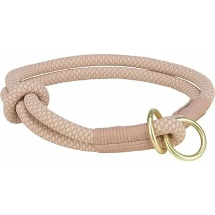 Collar de adiestramiento para perros trixie soft rope rosa xs/s 30 cm