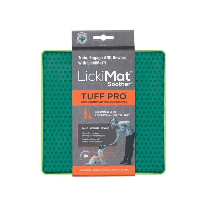 Comedero para perro lickimat verde polipropileno tpr