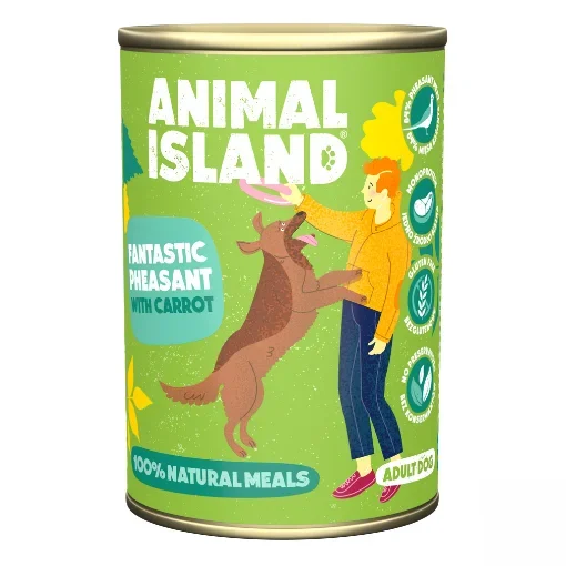 Comida húmeda ANIMAL ISLAND Faisan con Zanahorias Ciervo Faisán 400 g – Marca: ANIMAL ISLAND – EAN: 5904358590372
