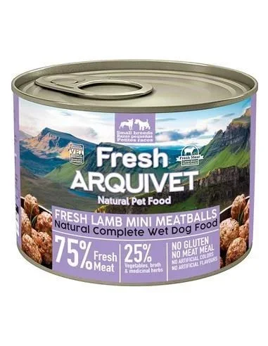 Comida húmeda Arquivet Fresh Lamb Mini Meatballs 200 g – Marca: Arquivet – EAN: 8435117892309