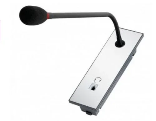 Commend control desk gooseneck microphone with headset conne