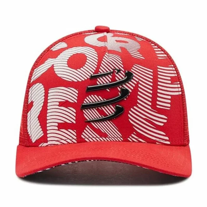 COMPRESSPORT Trucker Cap – Protección Solar – Gorro con Malla – Visera Ancha y Curva – Ajustable – Antes o después del Entrenamiento – Talla única.