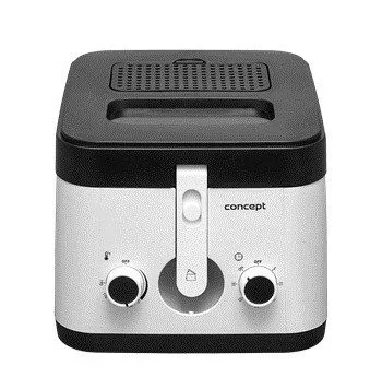 Concept FR1010 freidora Sencillo 2,5 L 1800 W Freidora de aire caliente Negro, Blanco
