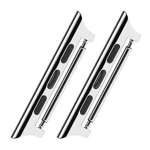 Conector de Oreja Acústica para Apple Watch 22mm (2 Piezas) Acero Inoxidable (Silver)