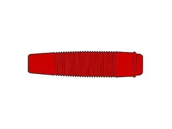Conector Isole para broche ø4 mm – rojo (KUN30)