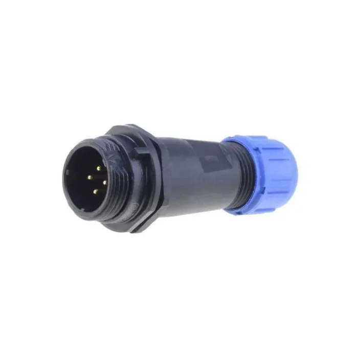 Conector Macho 4 Pines Ip68 Redondo Con Rosca Exterior Aereo Sp1311/p4