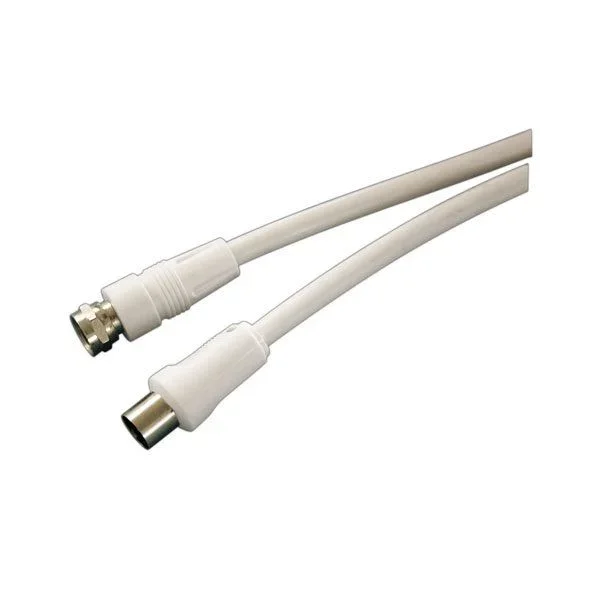 Conexión antena TV/SAT de 2.5 m F macho color blanco Electro Dh 37.000/2.5/B 8430552126811