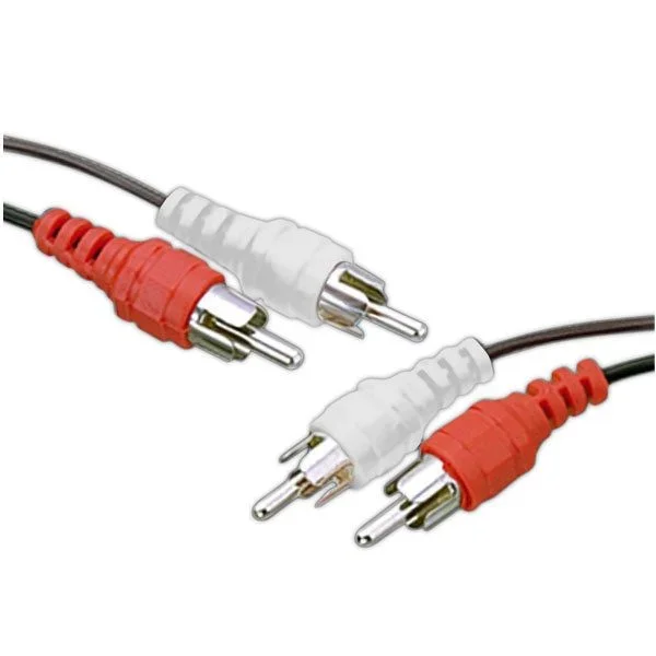 Conexión audio inyectada 2 machos RCA a 2 machos RCA de 2 m Electro Dh 37.010/2/GR 8430552083749