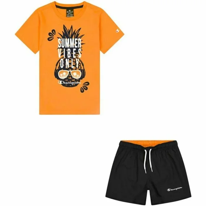 Conjunto Deportivo para Niños Champion Naranja 15-16 Años
