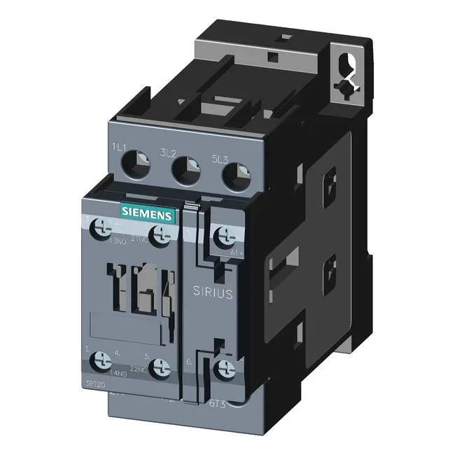 Contactor 3 Polos No X3 Contactos Auxiliares No + Nc 24vdc 3rt2025-1bb40