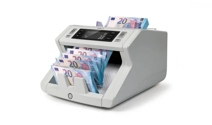 Contadora de Billetes de alta velocidad Safescan 2210 a razón de 1000 billetes por minuto con pantalla grande LCD de fácil uso