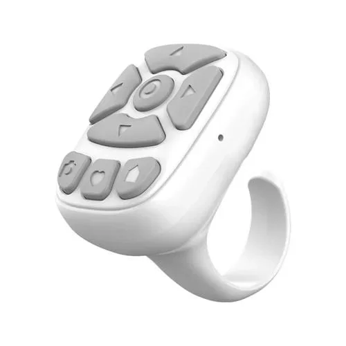 Control Remoto Anillo Bluetooth Inalámbrico Inteligente S22 (Blanco)