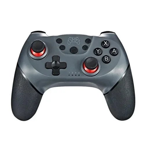 Controlador de Juegos Bluetooth Joypad Gamepad de 6 Ejes para Switch Pro (Gris)