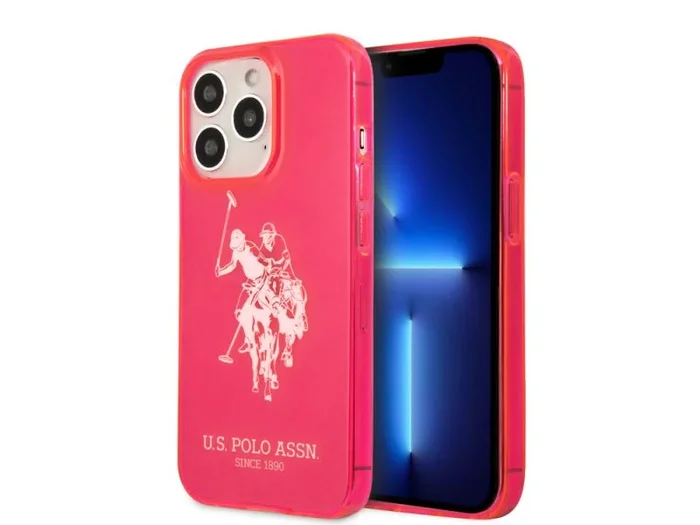 Coque u.s polo assn. big horse pour iphone 13 pro max – rose