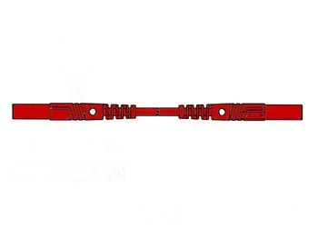 Cordón de medición Isole 25 cm y diámetro 4 mm – rojo (MLB/gg-sh 25/1)