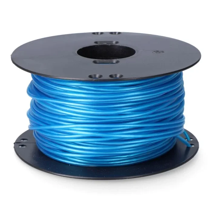 Cordón multifilamento de polipropileno revestido y PVC (100 metros de largo y calibre de Ø5 mm) color azul