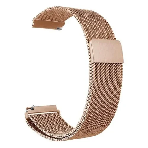 Correa de Acero Inoxidable Milan para Reloj Garmin Lily 2 de 14mm (Oro Rosa)