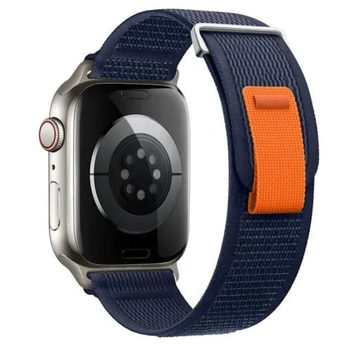 Correa de Nailon Doble Sección Apple Watch Series 4 40mm (Azul Oscuro)