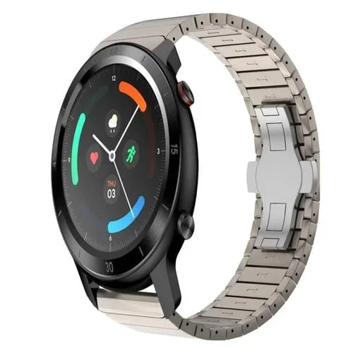 Correa de Reloj Aleación con hebilla mariposa para Ticwatch Gtx 22mm (Titanio)