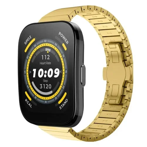 Correa de Reloj Amazfit Bip 5 Aleación 22mm con Hebilla de Mariposa (Dorado)