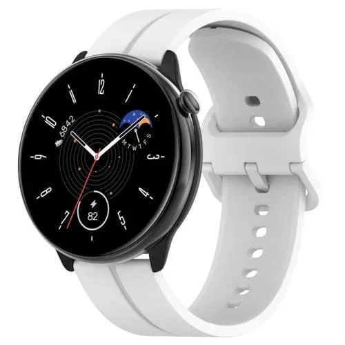 Correa de Reloj Amazfit GTR Mini 20mm silicona hebilla inversa (Blanco)